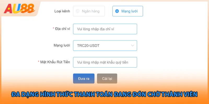 Đa dạng hình thức thanh toán đang đón chờ thành viên 