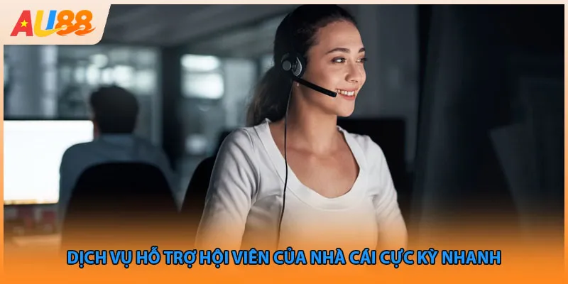Dịch vụ hỗ trợ hội viên của nhà cái cực kỳ nhanh